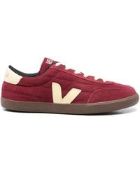 Veja - Suede Logo-Patch Sneakers - Lyst