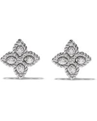 Roberto Coin - 18Kt Witgouden Oorbellen - Lyst