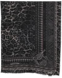 Just Cavalli - Schal Mit Leoparden-Print - Lyst