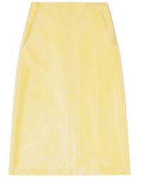 DIESEL - L-Erina Crackled Pencil Midi Skirt - Lyst