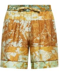 Pierre Louis Mascia - Aloe Floral-Print Shorts - Lyst