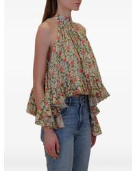 Azeeza - Plath Ruffled-Hem Blouse - Lyst