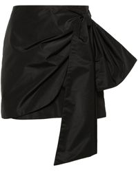 MSGM - Bow-embellished Mini Skirt - Lyst