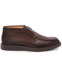 Santoni - Dragon Grained Leather Boots - Lyst