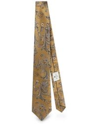 Etro - Silk Jacquard Tie With Floral Paisley Motif - Lyst
