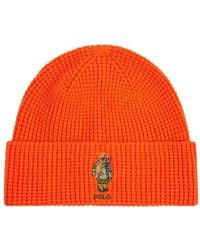 Polo Ralph Lauren - Polo Bear Chunky-Knit Beanie Hat - Lyst