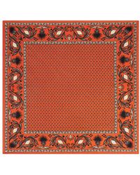 Fursac - Border-Detail Pocket Square - Lyst