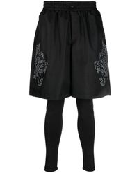 Philipp Plein - Lauf-Shorts Mit Tiger-Print - Lyst