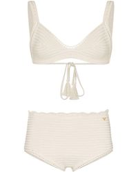 Valentino Crochet-knit Cotton Bikini Set - White