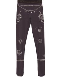 Marine Serre - Tattoo-Print Leggings - Lyst