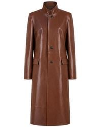 DESA NINETEENSEVENTYTWO - Redingote Leather Coat - Lyst
