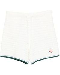 CASABLANCA - Terry-Cloth Drawstring Shorts With Secure Fastening - Lyst