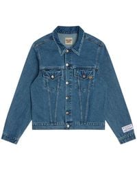 GALLERY DEPT. - Andy Logo-Print Washed Denim Jacket - Lyst