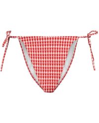 KARL LAGERFELD - Ikon Gingham Bikini Bottoms - Lyst