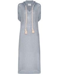 Lisa Marie Fernandez Kaftan Met Capuchon - Blauw