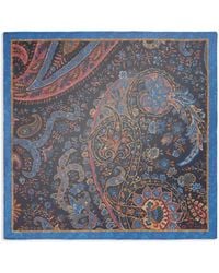 Etro - Paisley-Print Silk Pocket Scarf - Lyst