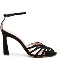 Anna F. - 3386 100Mm Suede Sandals - Lyst