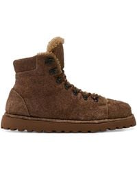 Marsèll - Pallottola Shearling Lace-Up Boots - Lyst