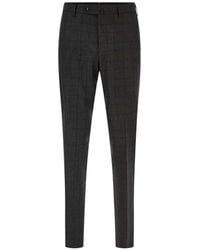 PT Torino - Check-Pattern Tailored Trousers - Lyst