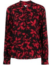 Zadig & Voltaire - Twina Leaf-Print Long-Sleeve Shirt - Lyst