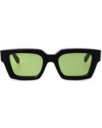 Off-White c/o Virgil Abloh - Virgil L Rectangle-Frame Sunglasses - Lyst