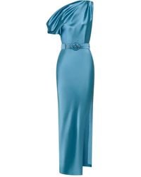 Nicholas - Vestido Midi Eartha Con Cinturón Y Una Sola Manga - Lyst