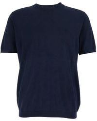 Kangra - Short-Sleeved Knitted Top - Lyst