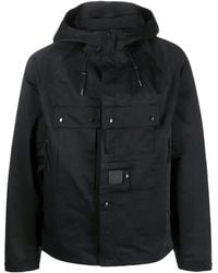 C.P. Company - Logo-Patch Zip-Up Hooded Jacket - Lyst