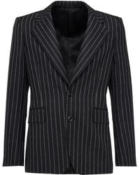 McQueen - Alexander MC Queen Pinstripe Single Breasted Jacke - Lyst