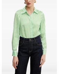 Morgan - Striped Crystal-Embellished Shirt - Lyst