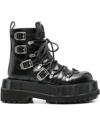 Gucci - Interlocking G Leather Boots - Lyst