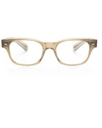 Oliver Peoples - Lunettes De Vue À Monture Rectangulaire - Lyst