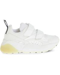 Stella McCartney - Vegan Leather Sneakers With Touch-Strap Closure And Chunky Sole - Lyst