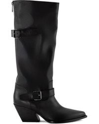 Elena Iachi - Botas con puntera en punta, detalle de hebilla y tacón de 70 mm - Lyst