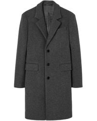 Burberry - Abrigo De Lana Con Botones - Lyst