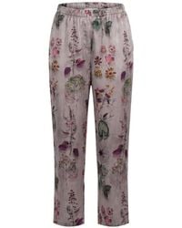 Avant Toi - Floral-Print Fade-Effect Trousers - Lyst