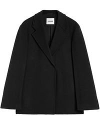 Jil Sander - Klassischer Wollmantel - Lyst