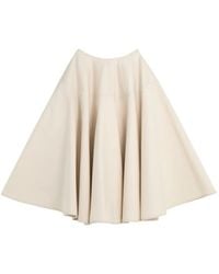 Tod's - A-Line Panelled Midi Skirt - Lyst