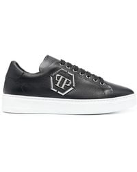 Philipp Plein - Hexagon Logo-Embellished Sneakers - Lyst