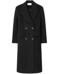 Tory Burch - Double-Breasted Wool Coat - Lyst