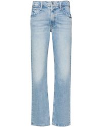 Mother - Smarty Pants High-rise Slim-fit Jeans - Lyst