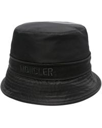 Moncler - Fischerhut mit Logo-Stickerei - Lyst