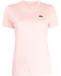 Lacoste - Logo-Appliqué Cotton T-Shirt - Lyst