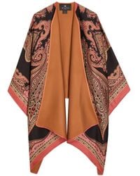 Etro - Paisley-Pattern Cape - Lyst