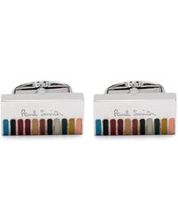 Paul Smith - Gemelli A Righe Con Logo Inciso - Lyst