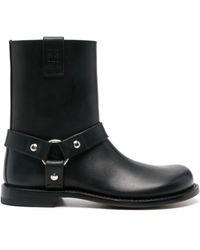 Loewe - Campo Biker Boots - Lyst