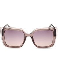 GUESS EYEWEAR - Logo-Plaque Cat-Eye Sunglasses - Lyst