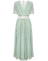 POST MERIDIEM - Side-Split Midi Dress - Lyst
