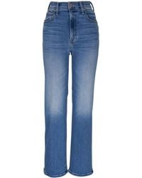 Mother - The Rambler Zip Flood Straight Jeans - Lyst
