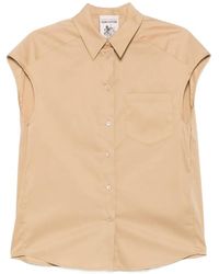 Semicouture - Lottie Cap-Sleeve Button-Down Shirt - Lyst